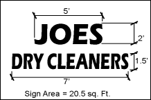 Sign Area Sign Area